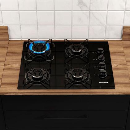 Imagem de Cooktop Itatiaia Essencial 4 Bocas Vidro Preto Bivolt 3700000192