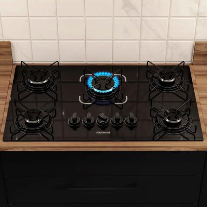 Imagem de Cooktop Itatiaia Essencial 5 Bocas Vidro Preto Bivolt 3700000193