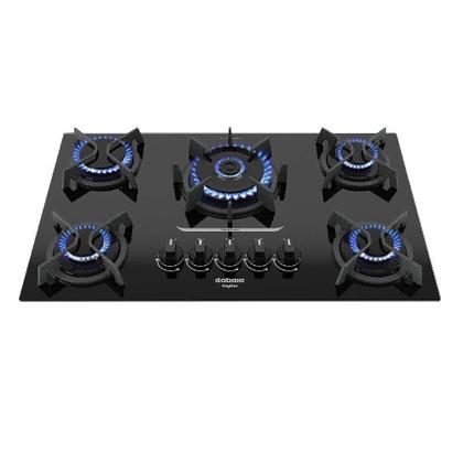 Imagem de Cooktop Itatiaia Itaplus 5 Bocas Vidro Preto Tripla Chama Bivolt (3700000494)