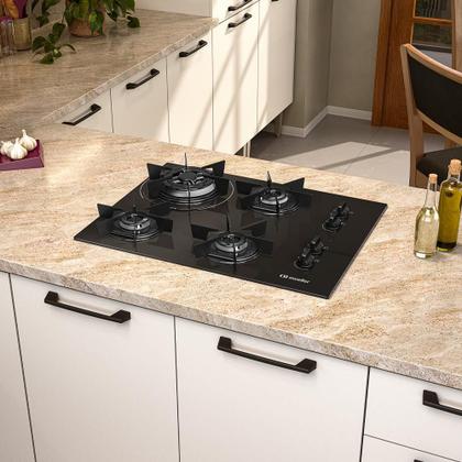 Imagem de Cooktop Mueller 4 Bocas Queimador Tripla Chama MCG4BC Bivolt