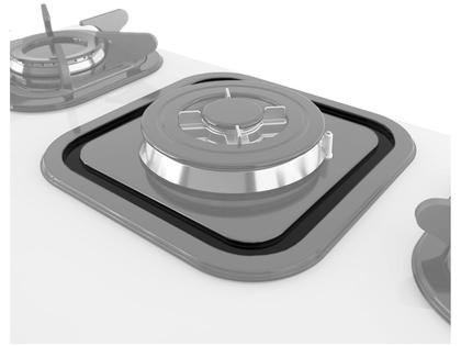 Imagem de Cooktop Mueller 5 Bocas Com Queimador Tripla Chama Branco Gelo  Bivolt