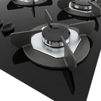Imagem de Cooktop Safe Ferro Fundido 5 Bocas Tripla Chama GLP Nardelli