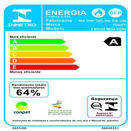 Imagem de Cooktop Terim Safe Ferro Fundido 2 Bocas a Gas