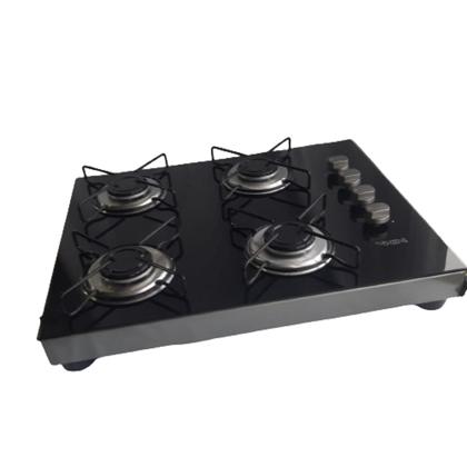 Imagem de Cooktop win flat 4 bocas de sobrepor acend. manual vd preto
