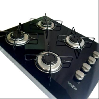 Imagem de Cooktop win flat 4 bocas de sobrepor acend. manual vd preto