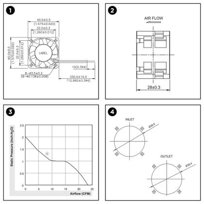 Imagem de Cooler 414JR 24/26V 2.3/2.6W 95mA Original Garantia 2 Anos
