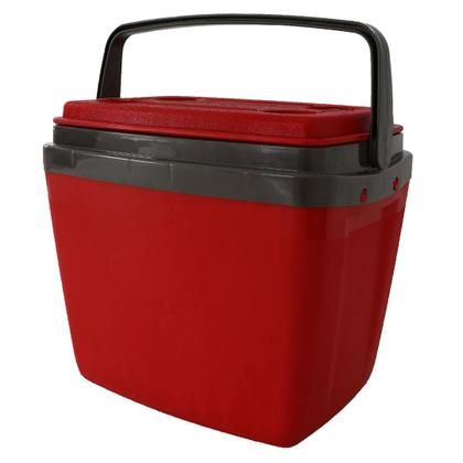 Imagem de Cooler Caixa Térmica 34 Litros com Porta Latas Praia Piscina Vermelho Garden Life