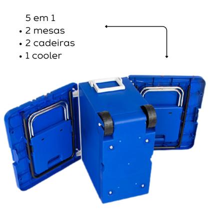 Imagem de Cooler Caixa Térmica Multifuncional 32L com Mesinha e Banqueta