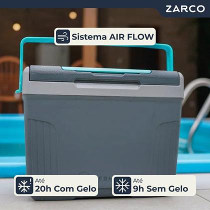 Imagem de Cooler Caixa Térmica Pequena Com Alça 8l SUV Com Porta Objetos Copos Termolar