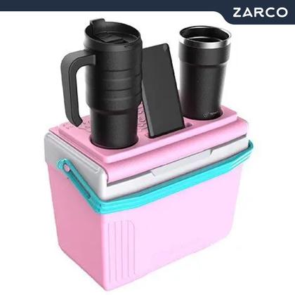Imagem de Cooler Caixa Térmica Pequena Com Alça 8l SUV Com Porta Objetos Copos Termolar