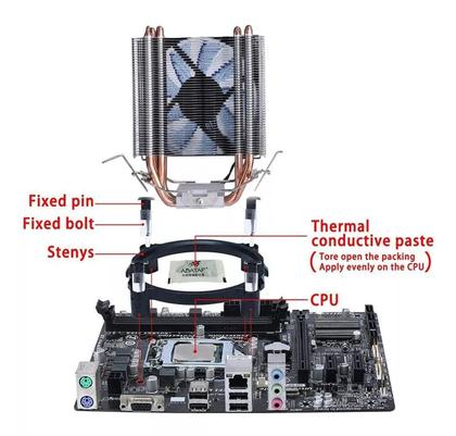 Imagem de Cooler Cpu Led Ryzen Intel 775 1150 1151 1155 Am3+ Am4 Dk64