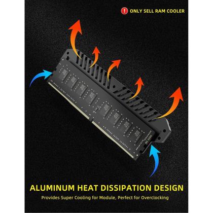 Imagem de Cooler De Memória Kimdoole Em Liga De Alumínio DDR4 DDR5 Para PC Gaming Overclock