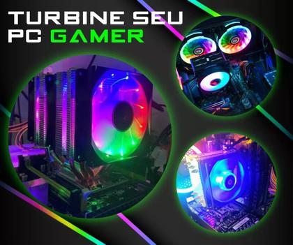 Imagem de Cooler Duplo Rgb Cpu Am5 Am4 Am3 775 1150 1155 1200 1700 X99