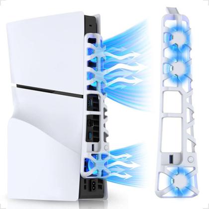 Imagem de Cooler Fan Externo USB Ventilador para Resfriamento 3 Ventoinhas Led Compatível com Ps5 Slim