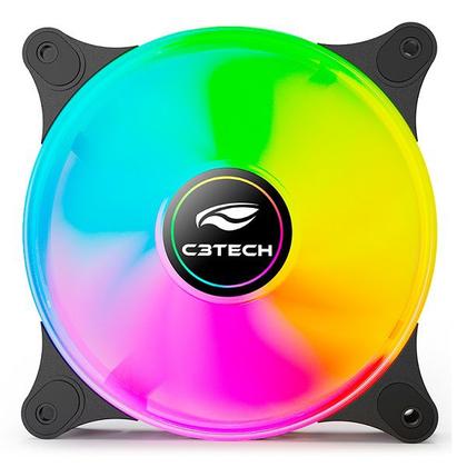 Imagem de Cooler FAN F9-L160BK RGB 12CM C3TECH Gaming