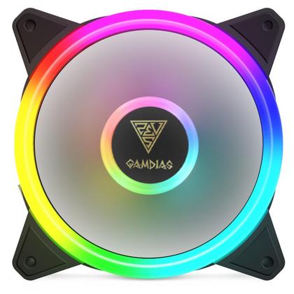 Imagem de Cooler Fan Gamdias Aeolus ARGB 120mm Kit 5 Fans Com Controladora Controle Remoto M2-1205R