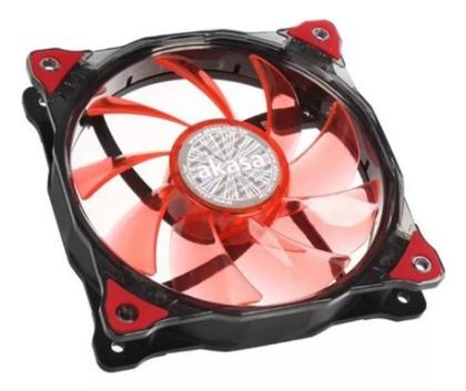 Imagem de Cooler fan gamer ventilador 12cm led vermelho ar silencioso