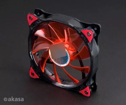 Imagem de Cooler fan gamer ventilador 12cm led vermelho resfriamento