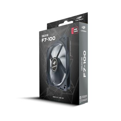 Imagem de Cooler Fan Para Gabinete C3Tech 120mm 12cm Preto F7-100Bk