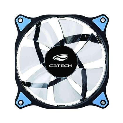 Imagem de Cooler Fan Para PC Gabinete Gamer Com LED Azul 12CM 120mm F7-L130 C3Tech