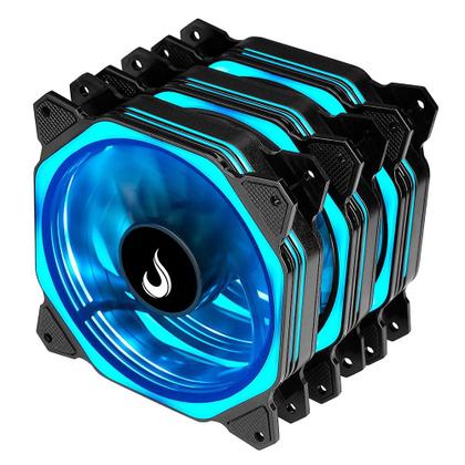 Imagem de Cooler Fan Rise Mode RGB Aura, 3 Unidades, 120mm, Preto - RM-AU-02-RGB