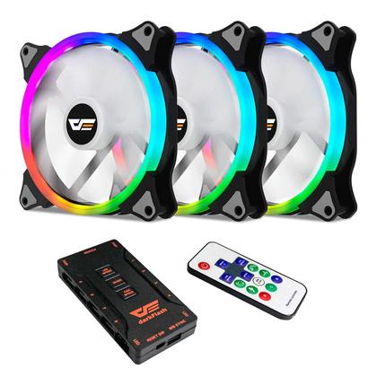 Imagem de Cooler Fan Ventilador  Gabinete Darkflash Cs140 3 Em 1 Rgb