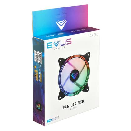 Imagem de Cooler Gamer Evus F-12Rgb Fan 12Cm Com Led Rgb