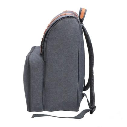 Imagem de Cooler Mochila Picnic Azul C/ Utensílios Comida Camping Ntk