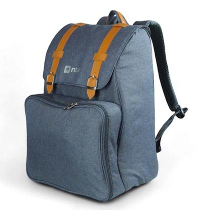 Imagem de Cooler Mochila Picnic Azul C/ Utensílios Comida Camping Ntk