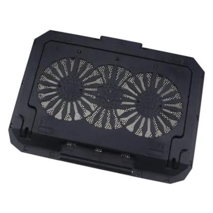 Imagem de Cooler Notebook Suporte Mesa Base Vertical Fan's Silencios Com Suporte Celular