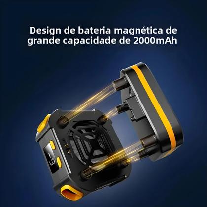 Imagem de Cooler Para Celular De 10W Com Bateria De 2000mAh Ventilador De Resfriamento Semicondutor Universal