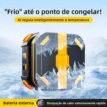 Imagem de Cooler Para Celular De 10W Com Bateria De 2000mAh Ventilador De Resfriamento Semicondutor Universal