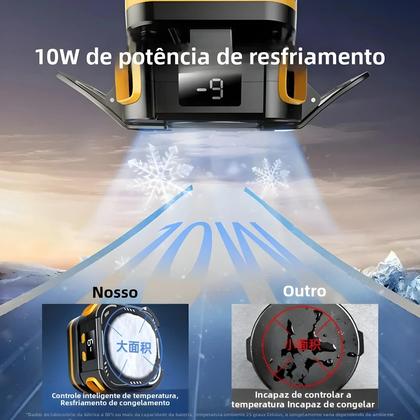 Imagem de Cooler Para Celular De 10W Com Bateria De 2000mAh Ventilador De Resfriamento Semicondutor Universal