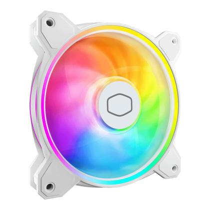 Imagem de Cooler Para Gabinete Cooler Master MasterFan MF120 HALO 120mm ARGB Branco