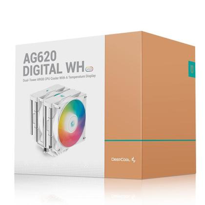 Imagem de Cooler Para Processador Ag620 Digital White Argb Dual Tower