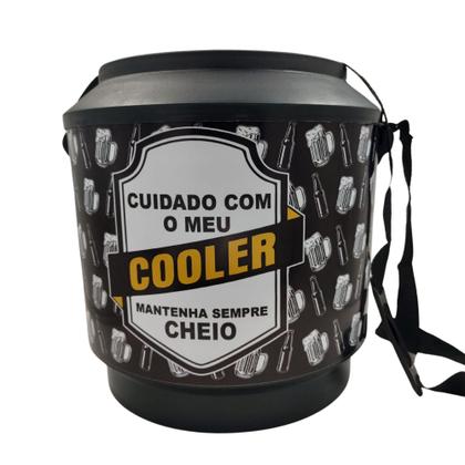 Imagem de Cooler Térmico Lata de Cerveja Caixa Redondo para 30 Latas