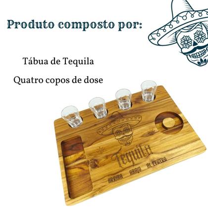 Imagem de copinho shot tequila doses com tábua