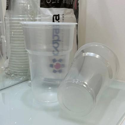 Imagem de Copo 1 litro 1000ml c/50 descartável festa chopp transparent