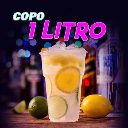 Imagem de Copo 1000Ml 1 Litro C/100 Descartável Festa Chopp Transparen