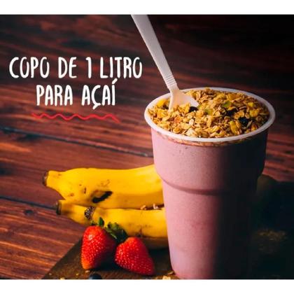 Imagem de Copo 1000Ml 1 Litro C/300 Descartável Festa Chopp Transparen