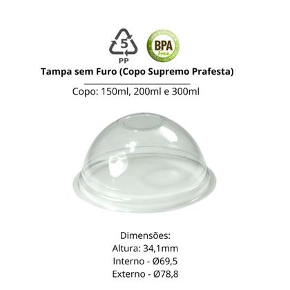 Imagem de Copo 200ml Pipoca Algodão Doce Com Tampa Bolha S/ Furo 50und