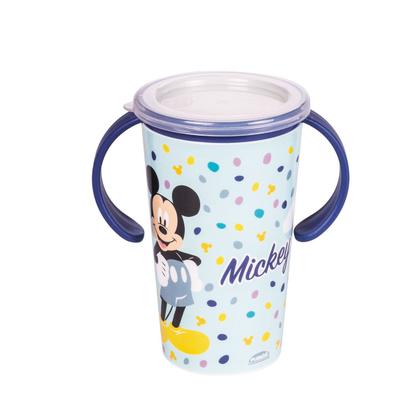 Imagem de Copo 360º Antivazamento Disney Mickey Minnie Transição 280 ml com Tampa e Alça Plasútil