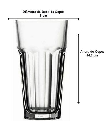 Imagem de Copo 365ml Avulso 14,7cm De Altura Casablanca Em Vidro Pasabahçe