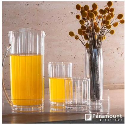 Imagem de Copo 450ml em Acrílico Transparente Sucos Refrigerante