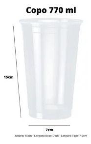 Imagem de Copo 770 Ml Descartavel Plastico Pp Açai Festas C/ 120 Un