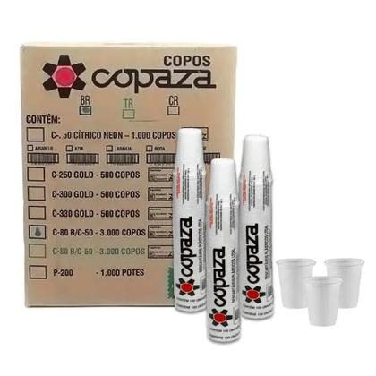 Imagem de Copo 80Ml Descartavel Caixa C/3000 - Branco - Copa