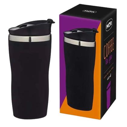 Imagem de Copo Aço Inox Coffee To Go Preto 450ml