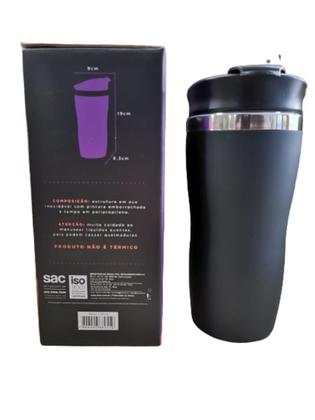 Imagem de Copo Aço Inox Coffee To Go Preto 450ml