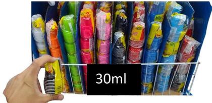 Imagem de Copo Americano Descartável Shot Tequila 30Ml Vermelho-150Un