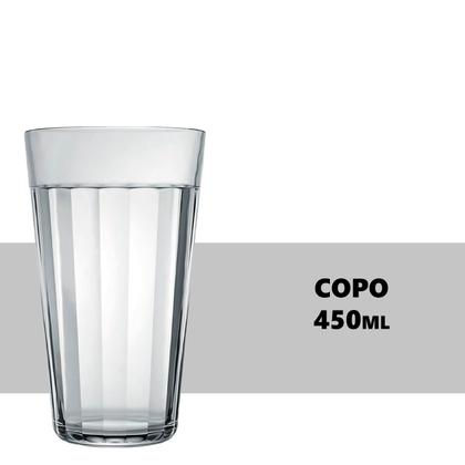 Imagem de Copo Americano Long Drink de Vidro 450ml 1un